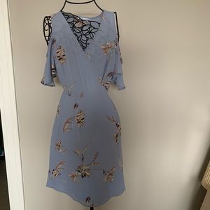 Pastel Blue wrap dress